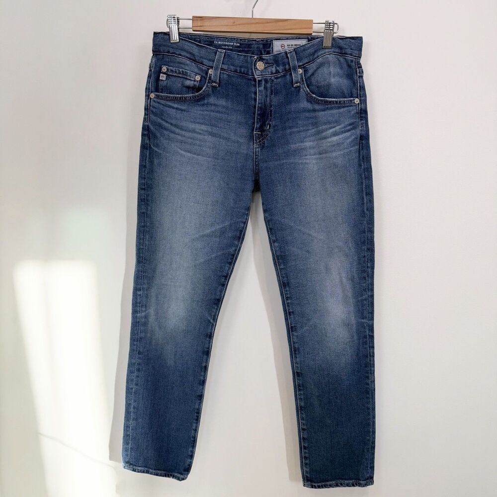 AG Adriano Goldschmied Jeans Women’s 27R 30 Ex-Boyfriend Slouchy Slim Blue Denim